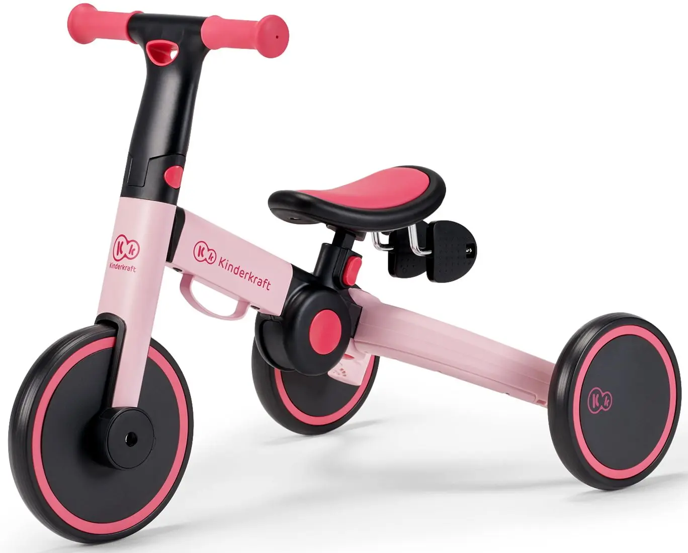 Беговел складной 3в1 KinderKraft 4TRIKE (Candy Pink) - 2
