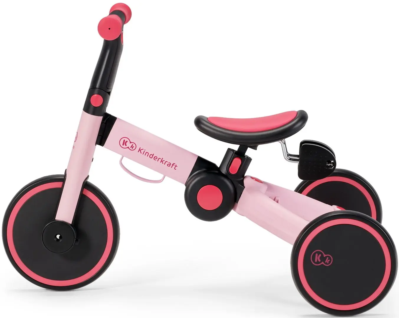 Беговел складной 3в1 KinderKraft 4TRIKE (Candy Pink) - 4