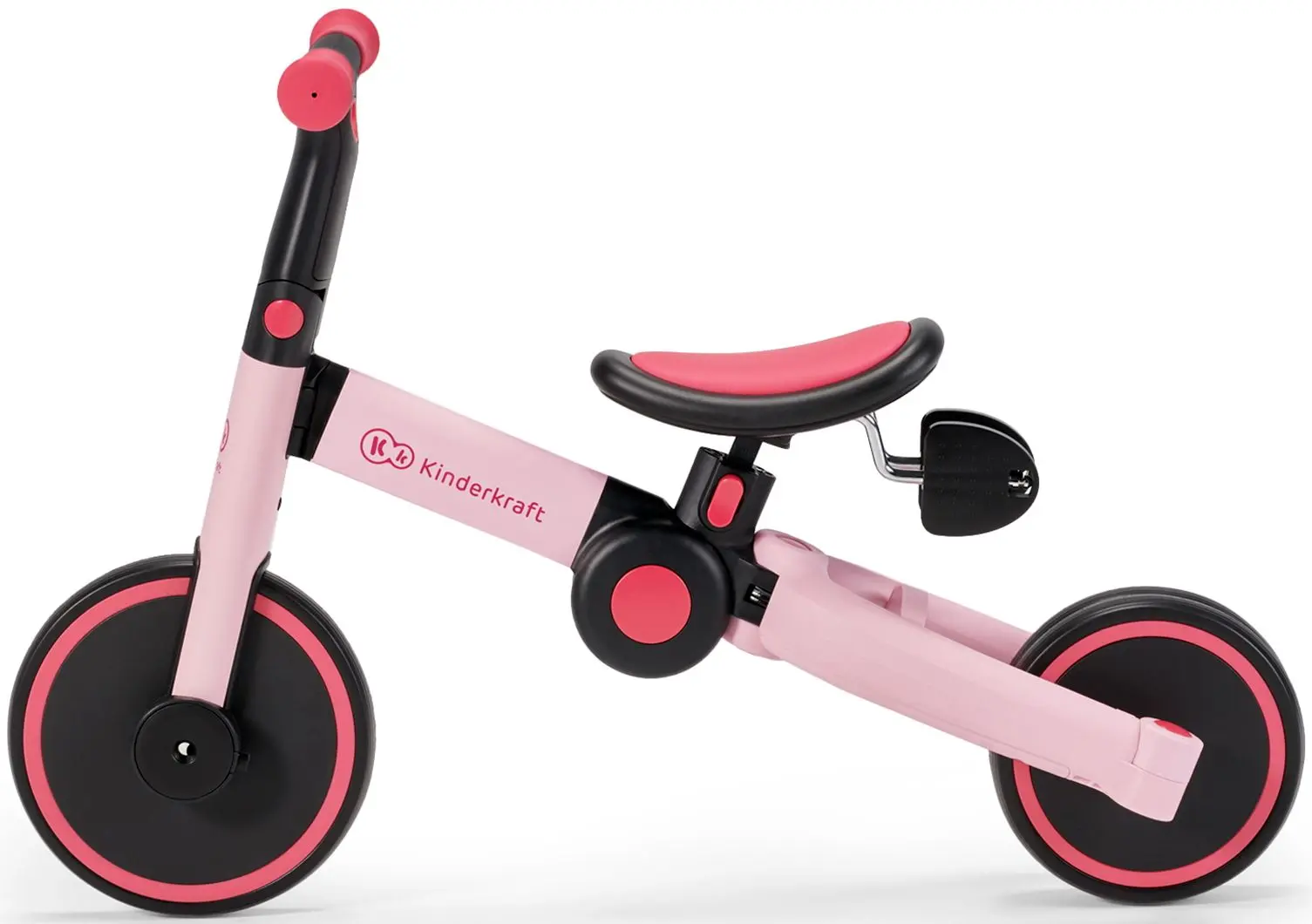 Беговел складной 3в1 KinderKraft 4TRIKE (Candy Pink) - 5