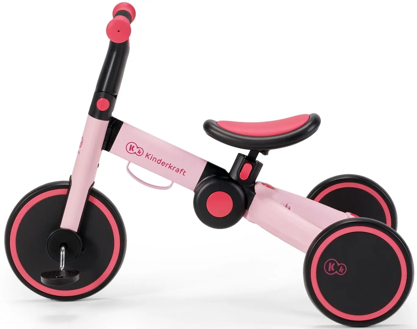 Беговел складной 3в1 KinderKraft 4TRIKE (Candy Pink) - 6