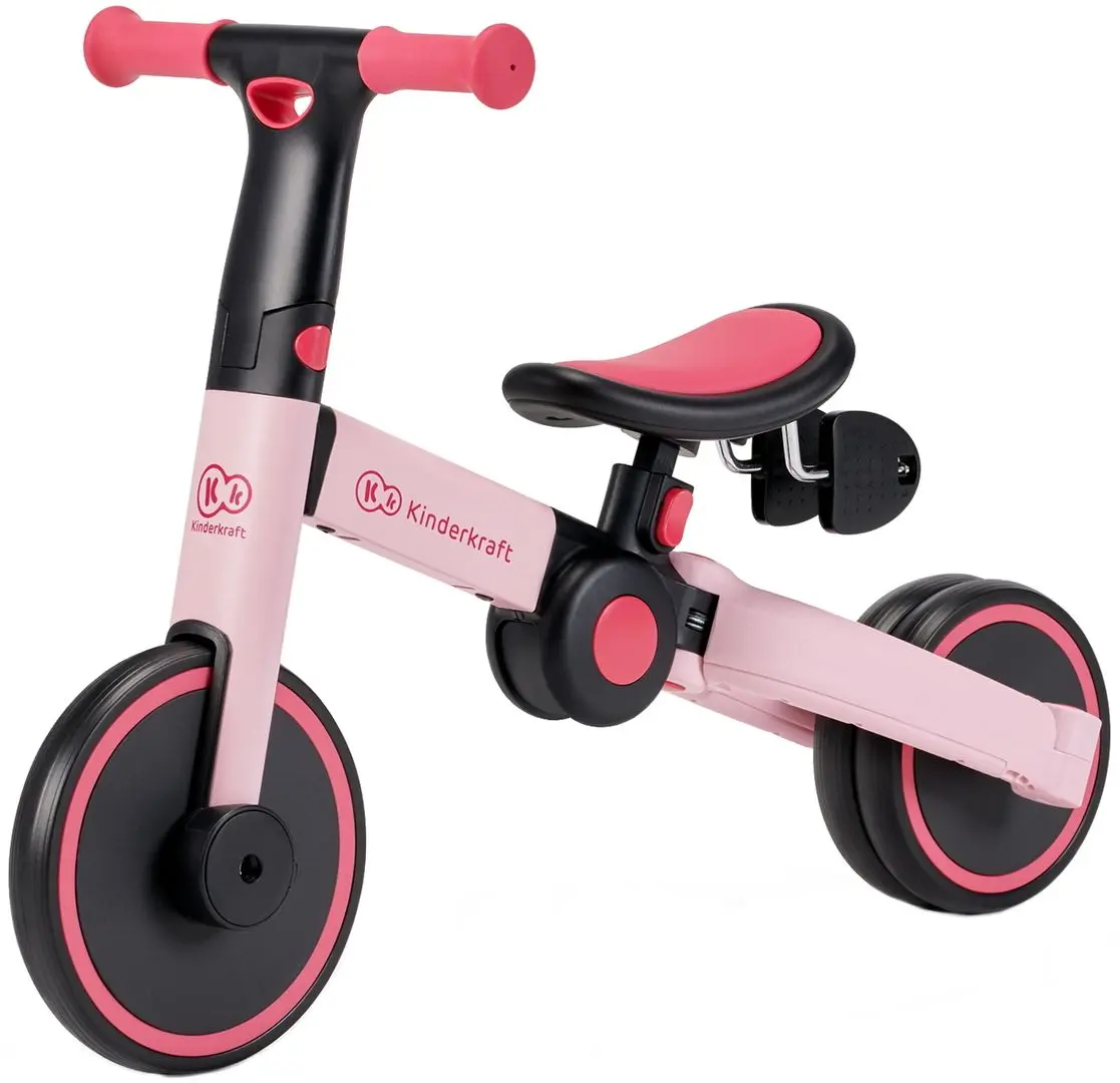 Беговел складной 3в1 KinderKraft 4TRIKE (Candy Pink)