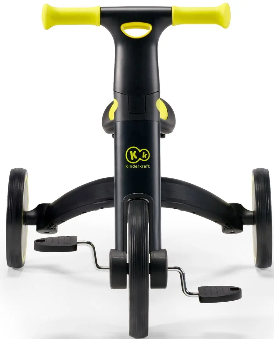 Bicicleta fara pedale pliabila 3in1 KinderKraft 4TRIKE (Black Volt) - 9