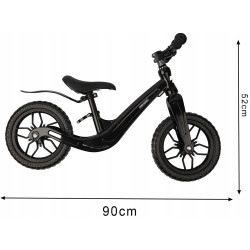 Bicicleta fara pedale Kruzzel 25767 (Black) Thumb
