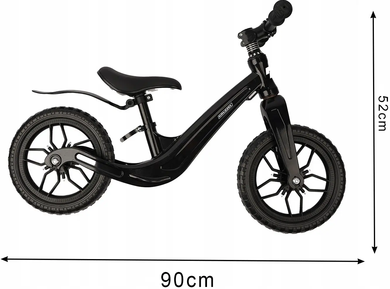 Bicicleta fara pedale Kruzzel 25767 (Black) - 11