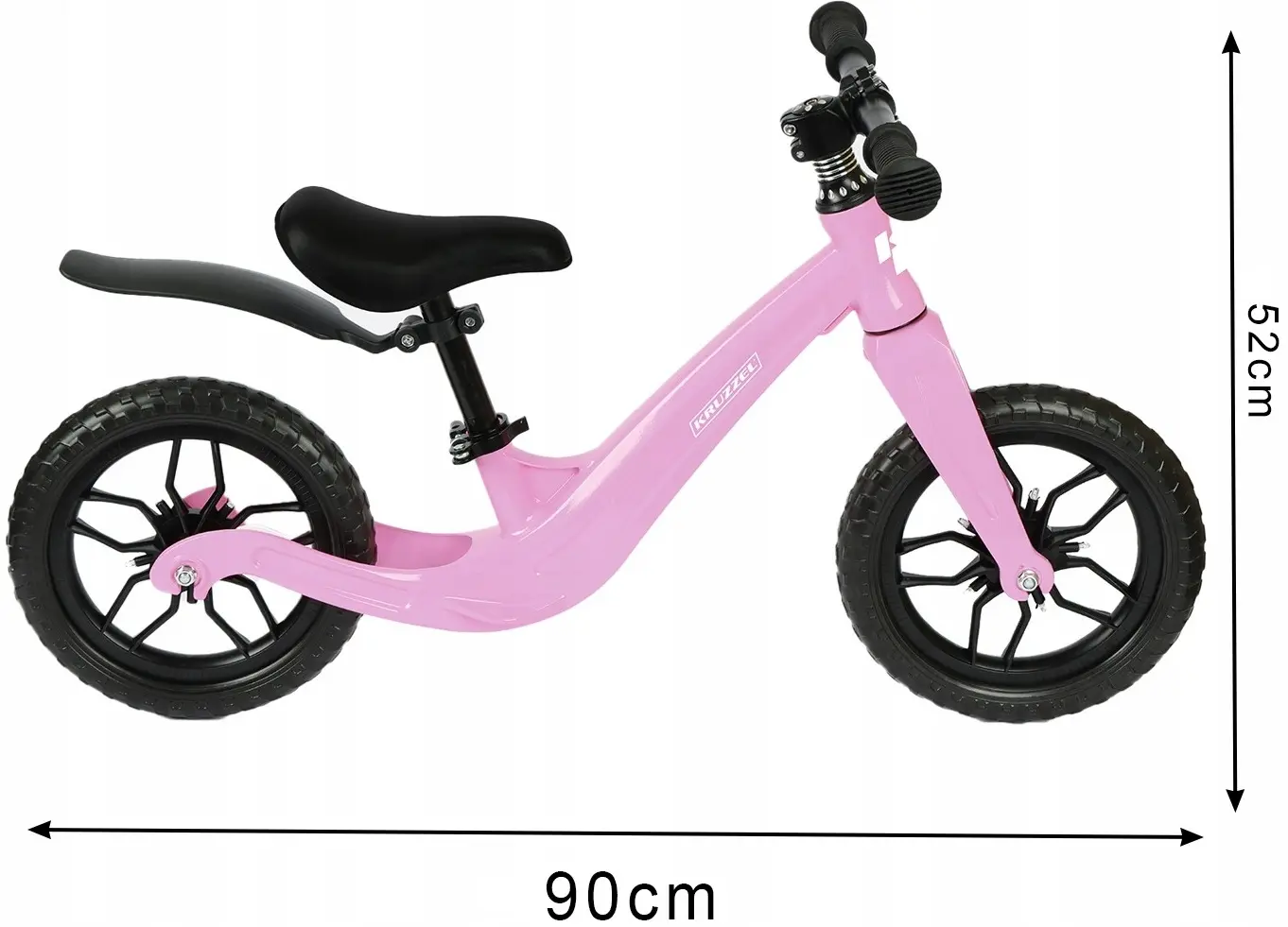 Bicicleta fara pedale Kruzzel 25768 (Pink) - 12