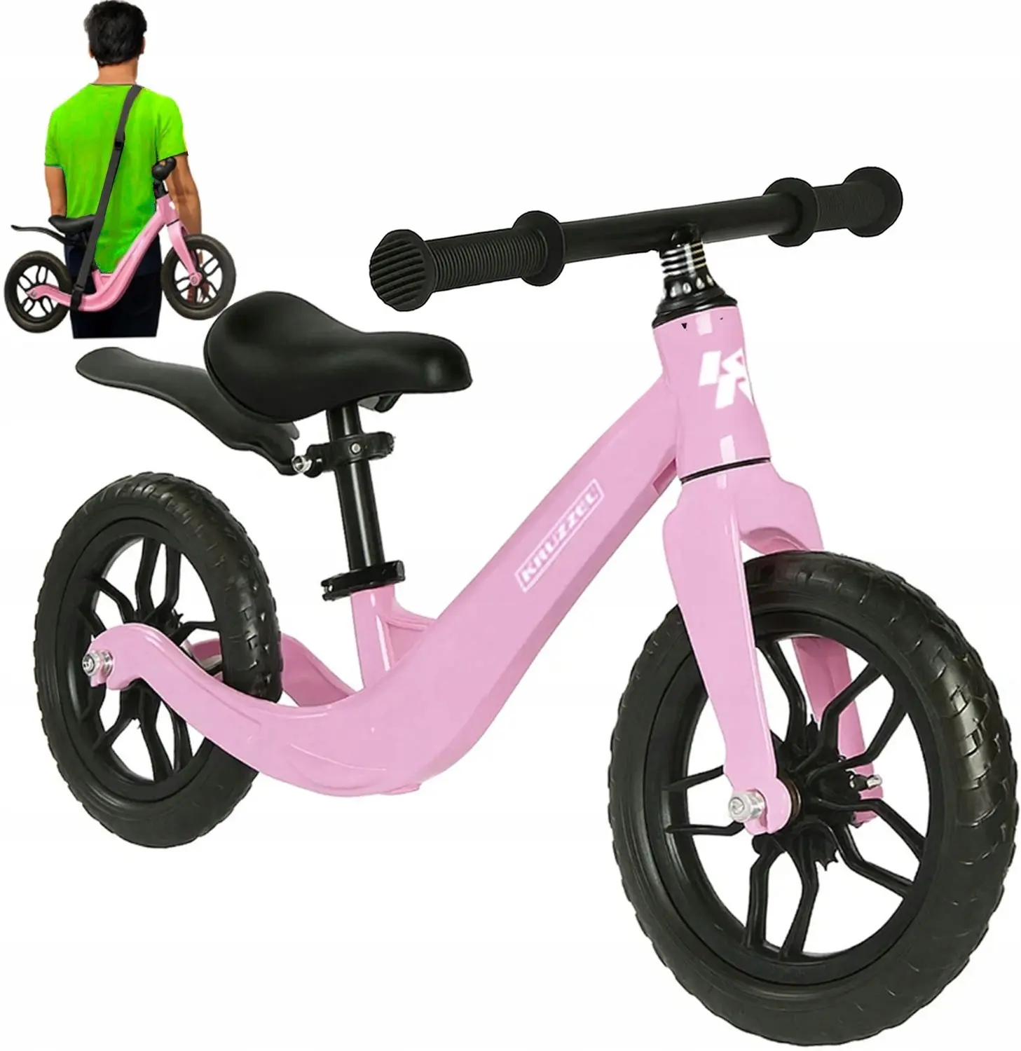 Bicicleta fara pedale Kruzzel 25768 (Pink) - 8