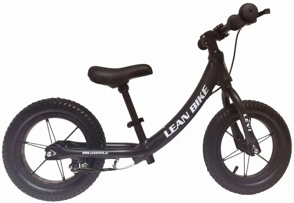 Bicicleta fara pedale Lean Bike Levi (Black)