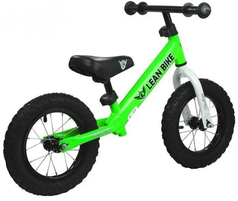 Bicicleta fara pedale Lean Bike Rocky (Green)