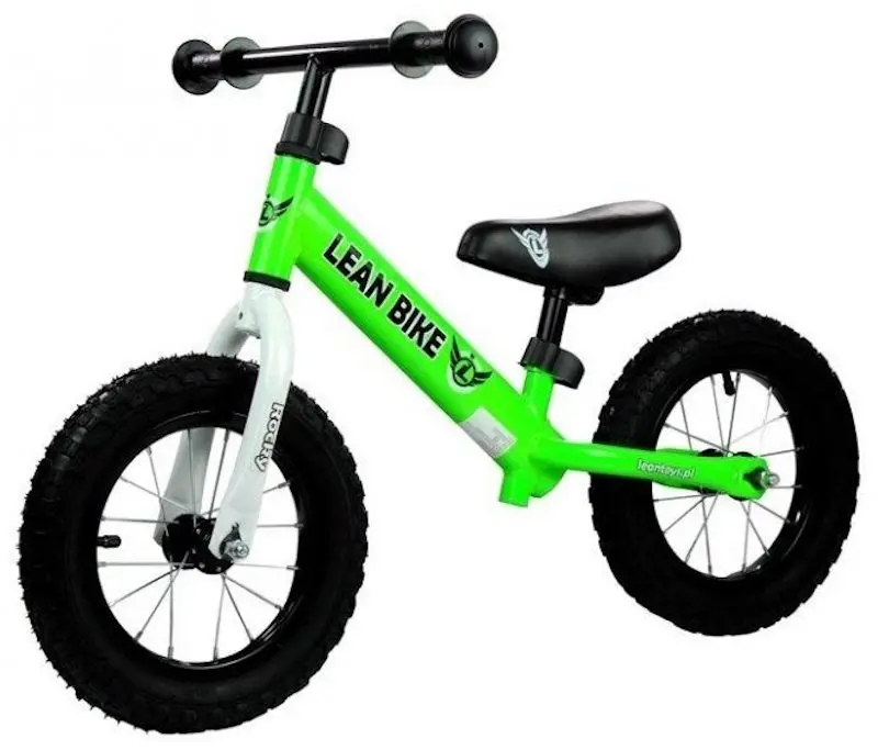 Bicicleta fara pedale Lean Bike Rocky (Green)