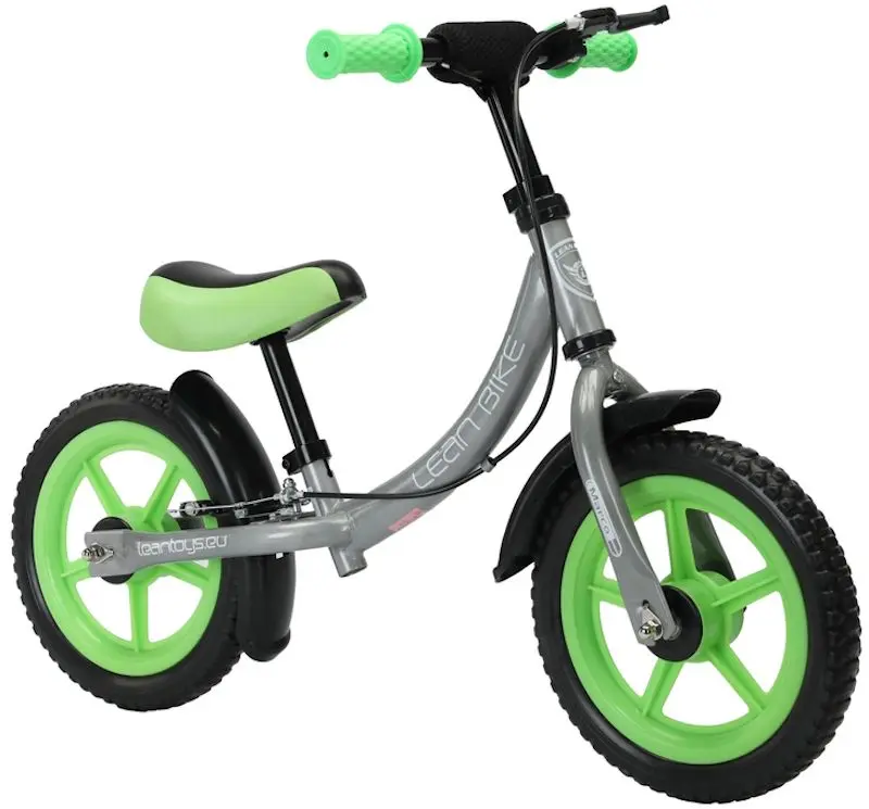 Bicicleta fara pedale Lean Bike ST-MS014 (Green/Gray)