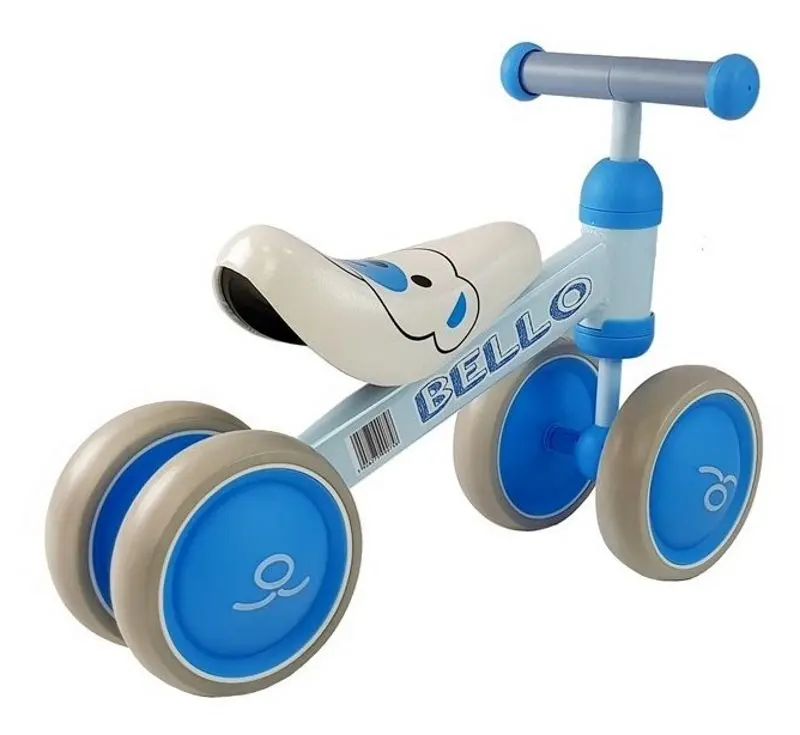 Bicicleta fara pedale LeanToys 5263 (White/Blue) - 3