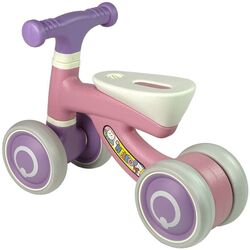 Bicicleta fara pedale LeanToys Hello (Pink/Purple) Thumb