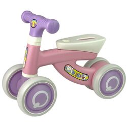 Bicicleta fara pedale LeanToys Hello (Pink/Purple)