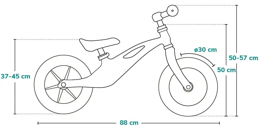 Bicicleta fara pedale Lionelo Bart Air (Sporty Black) - 5