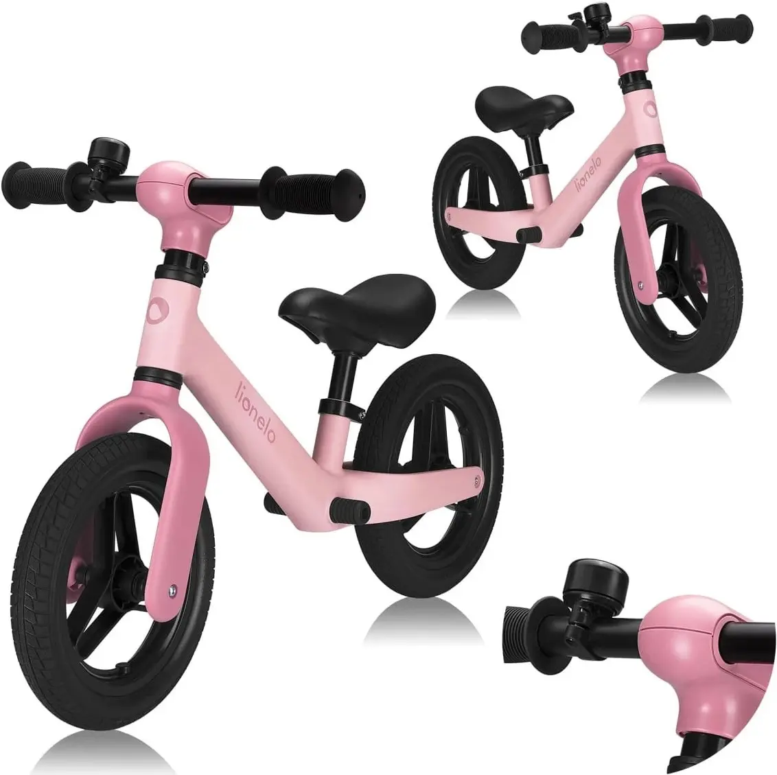 Bicicleta fara pedale Lionelo Toni (Pink Rose) - 5