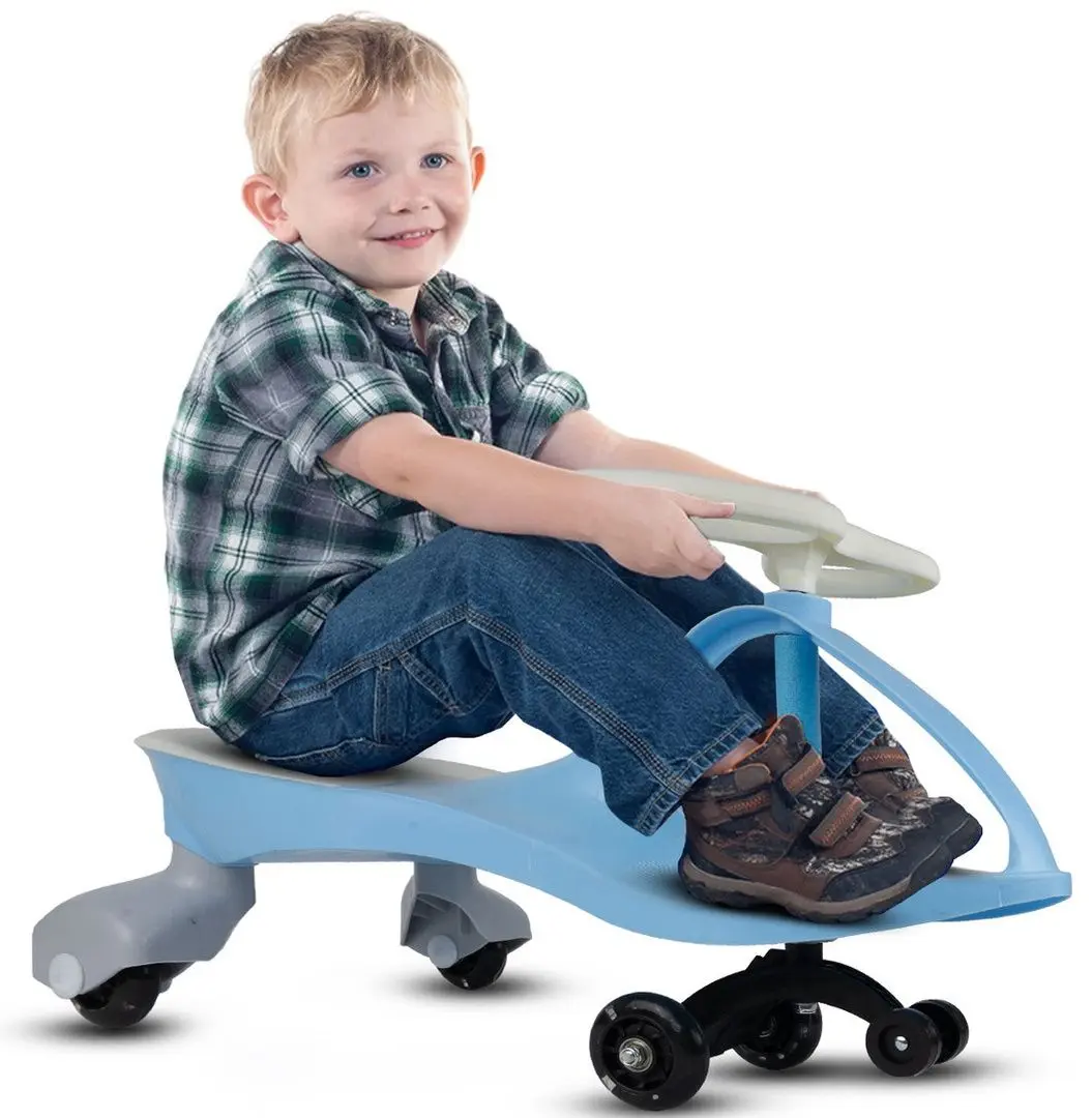 Bicicleta fara pedale MalPlay Swinging (Blue/Grey) - 5