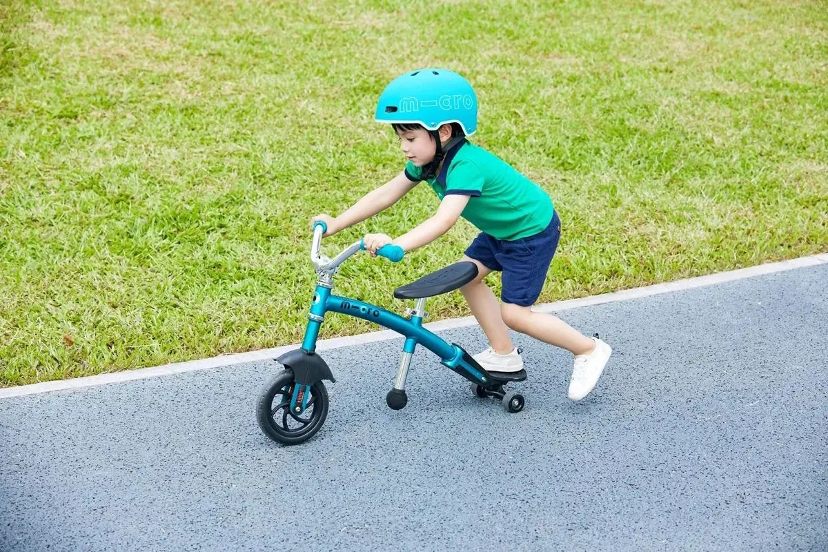 Bicicleta fara pedale Micro G-Bike Chopper Deluxe (Aqua)