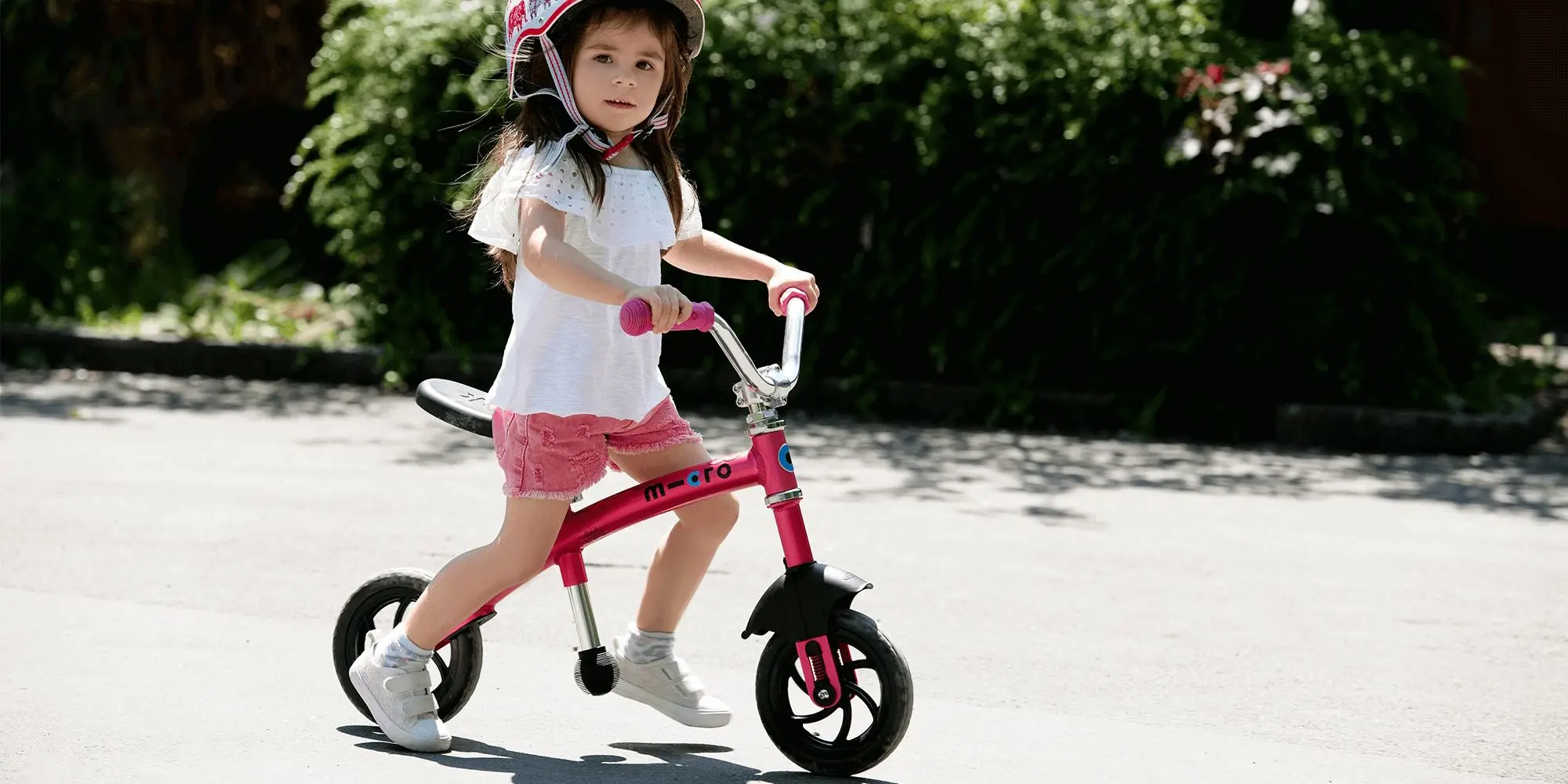 Bicicleta fara pedale Micro G-Bike Chopper Deluxe (Pink)