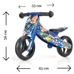 Беговел 2в1 Milly Mally Jake Cars (Blue) Thumb