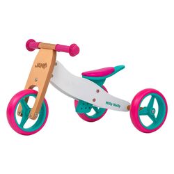 Беговел 2в1 Milly Mally Jake Classic Candy (White/Pink/Turquoise)