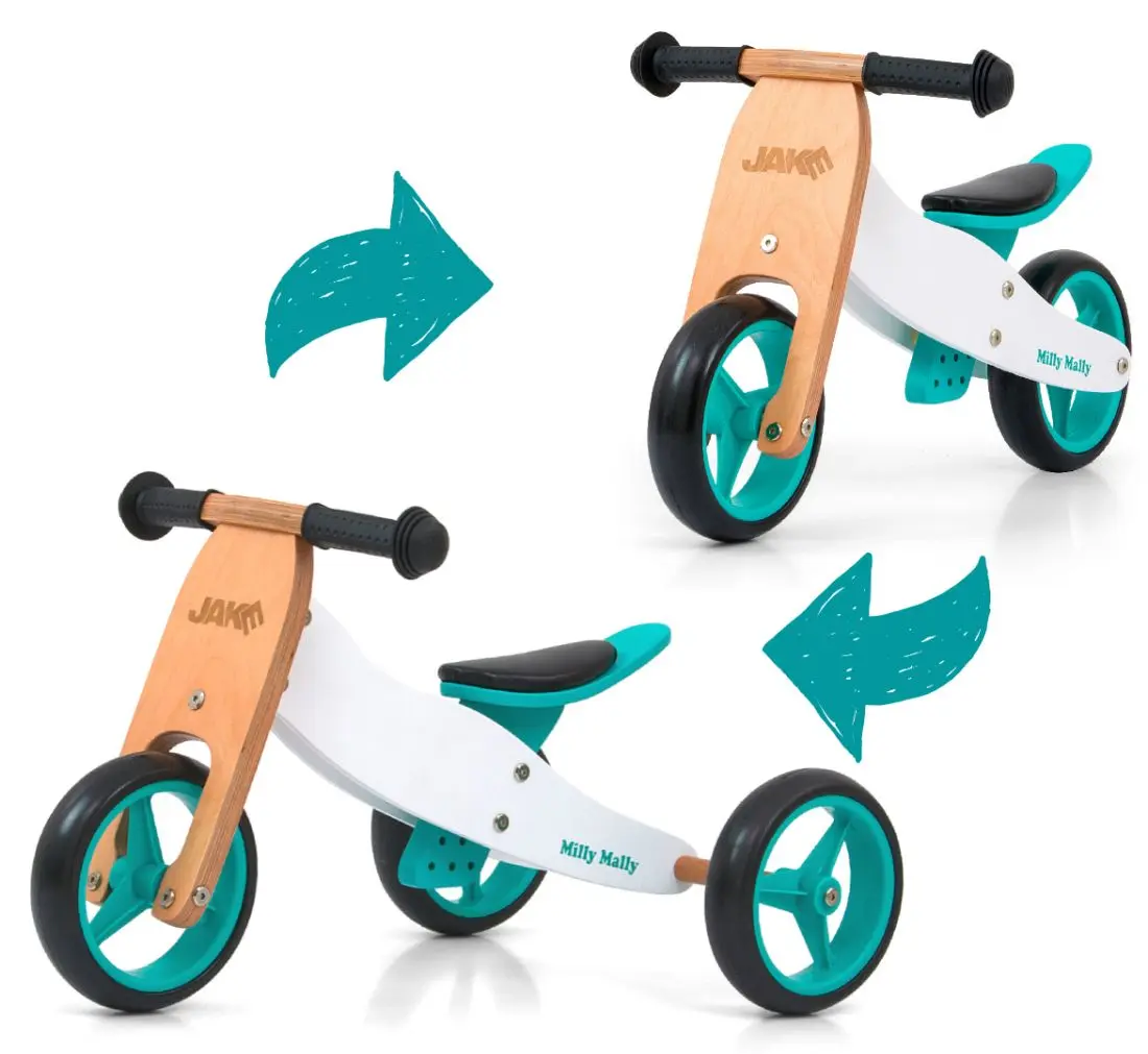 Беговел 2в1 Milly Mally Jake Classic (Mint/White) - 4