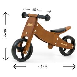 Bicicleta fara pedale 2in1 Milly Mally Jake (Dark Natural) Thumb