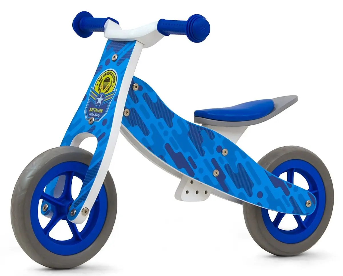 Беговел 2в1 Milly Mally Look Army (Blue) - 2