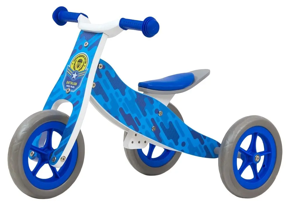 Беговел 2в1 Milly Mally Look Army (Blue)