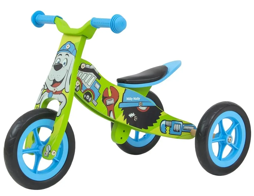 Беговел 2в1 Milly Mally Look Bob (Green/Light Blue)