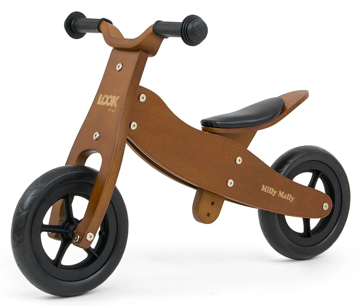 Беговел 2в1 Milly Mally Look (Dark Natural) - 6