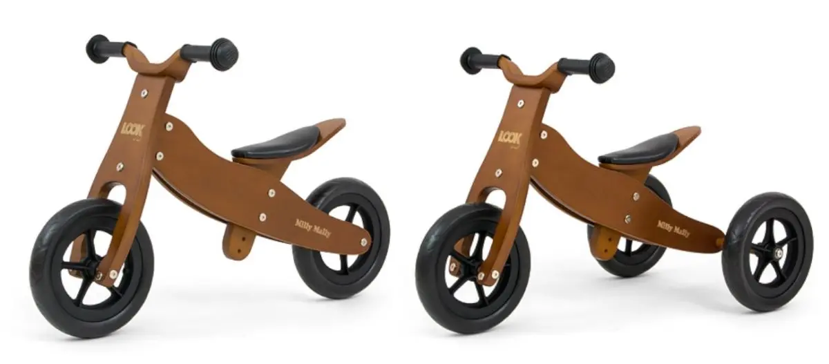 Беговел 2в1 Milly Mally Look (Dark Natural) - 5