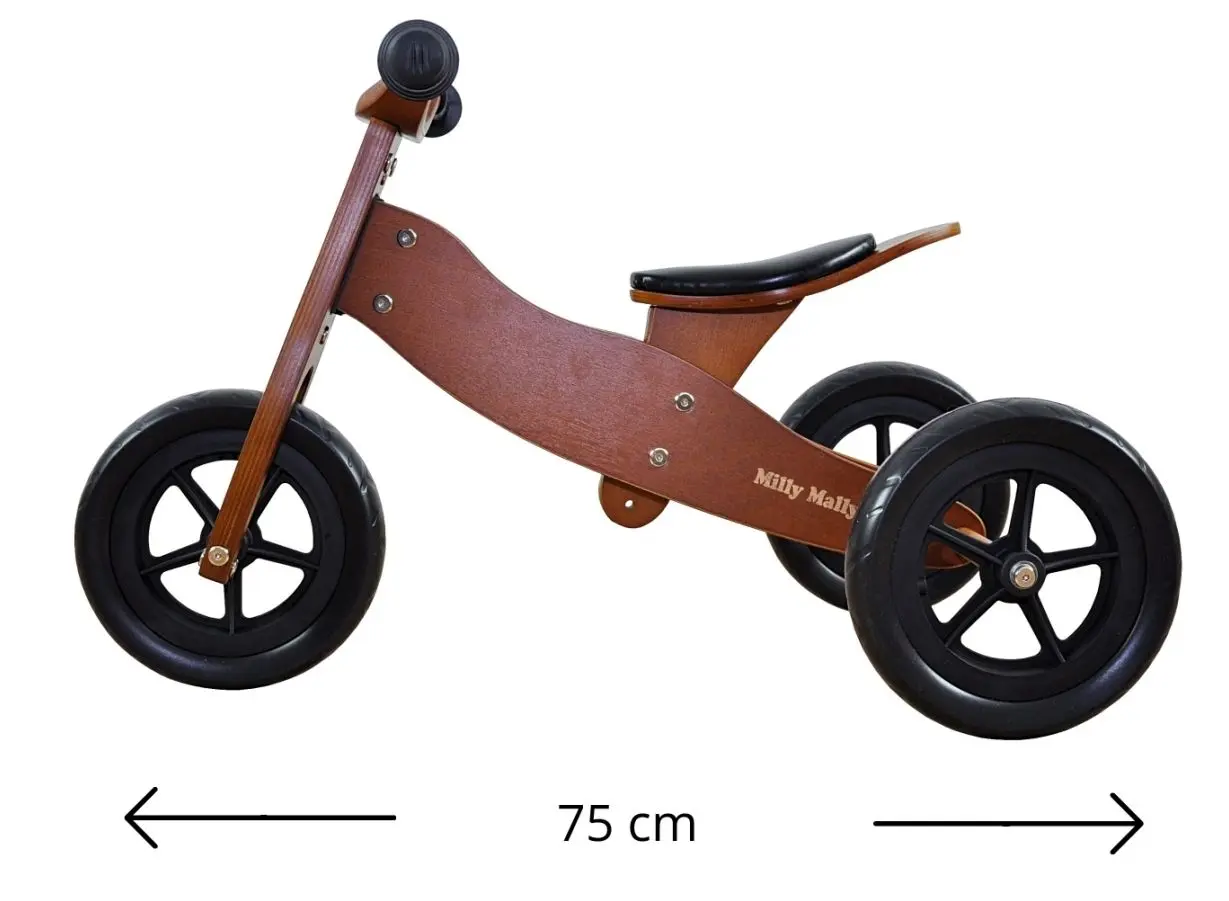 Беговел 2в1 Milly Mally Look (Dark Natural) - 4