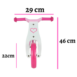 Беговел 2в1 Milly Mally Look Hearts (Pink) Thumb