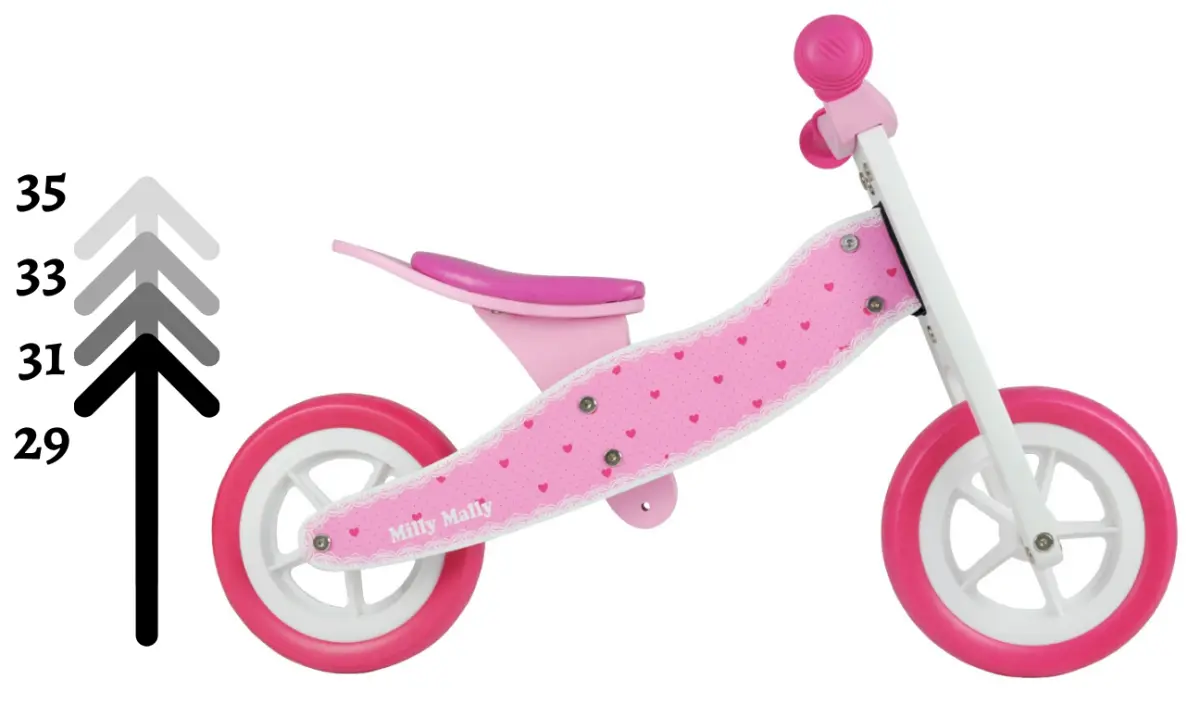 Беговел 2в1 Milly Mally Look Hearts (Pink) - 5