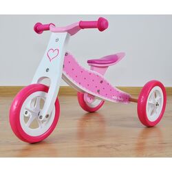 Беговел 2в1 Milly Mally Look Hearts (Pink) Thumb