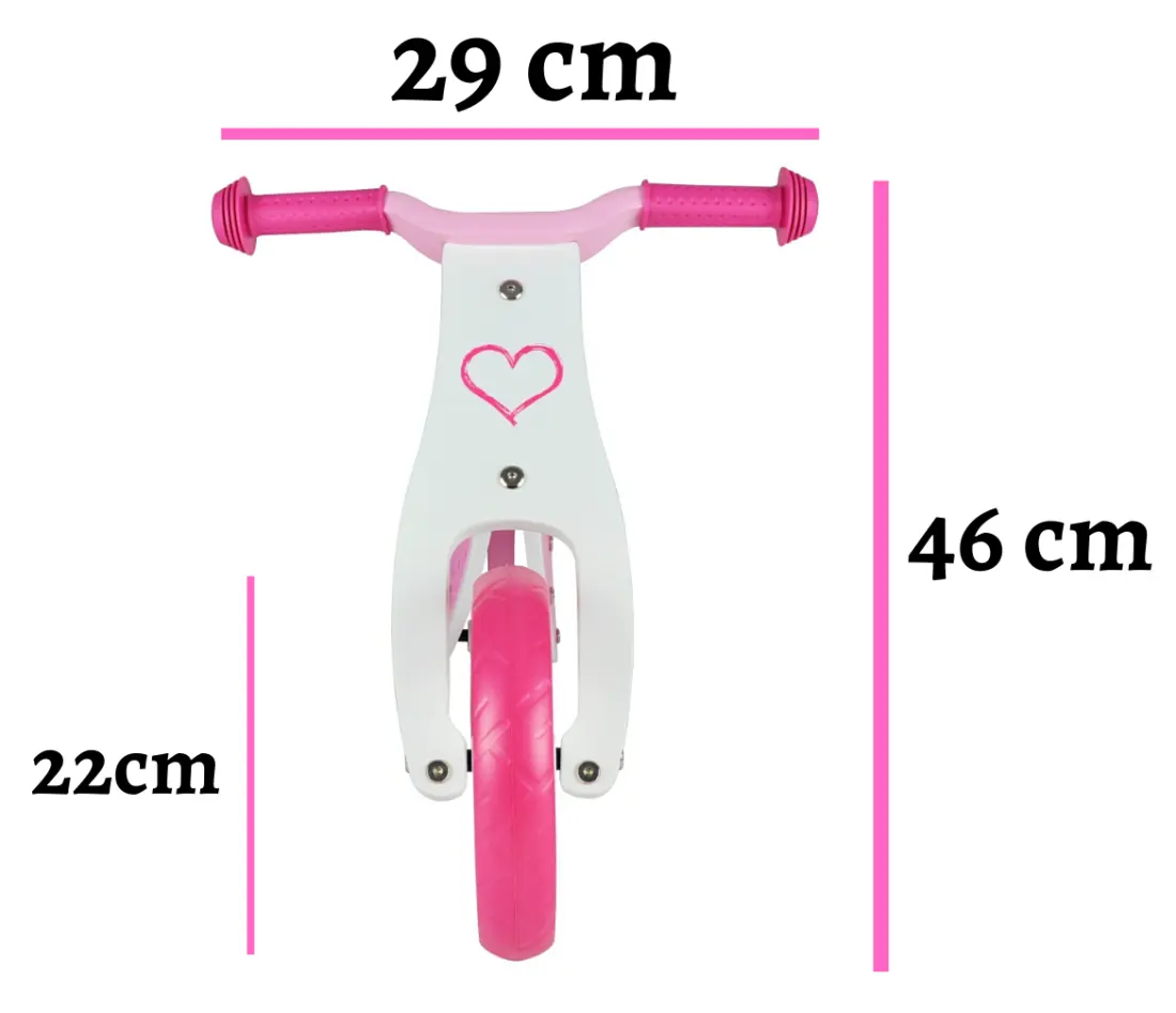 Беговел 2в1 Milly Mally Look Hearts (Pink) - 3