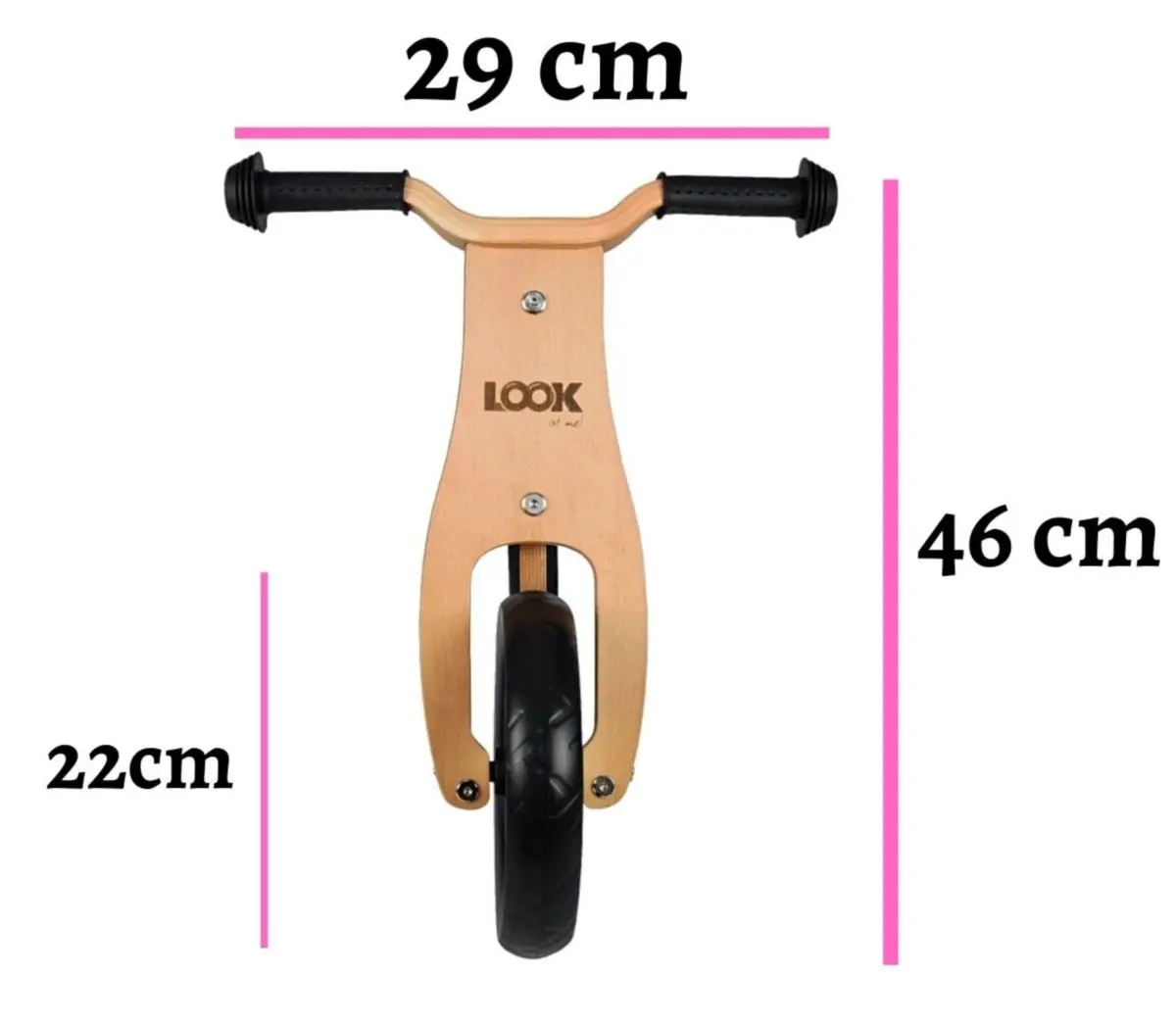 Беговел 2в1 Milly Mally Look (Natural) - 4
