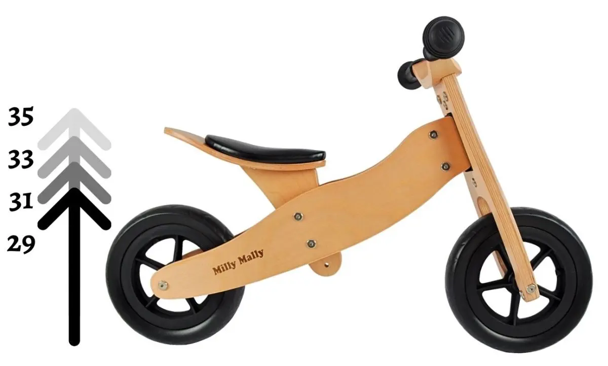 Беговел 2в1 Milly Mally Look (Natural) - 5