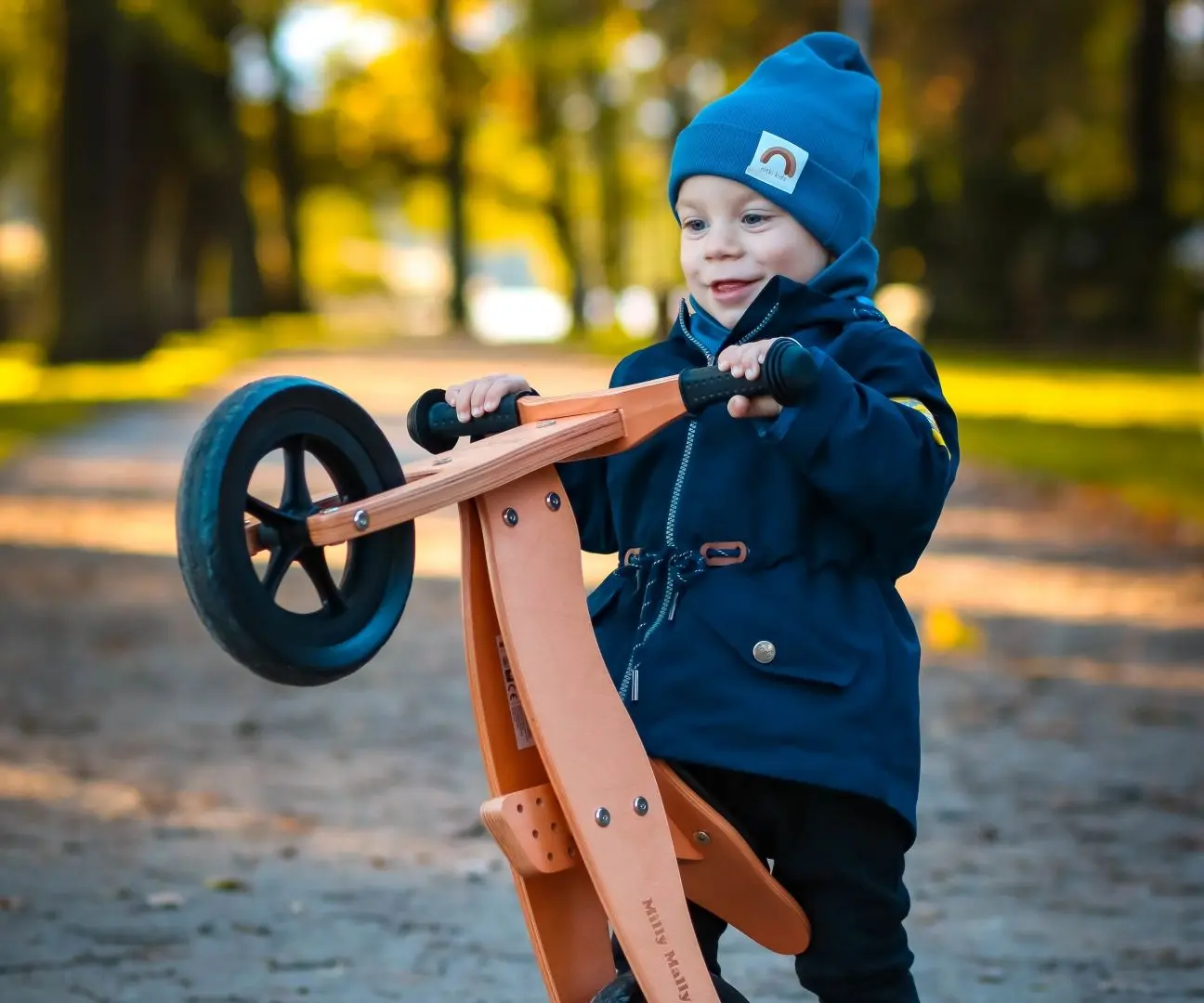 Беговел 2в1 Milly Mally Look (Natural) - 8