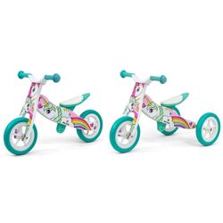 Bicicleta fara pedale 2in1 Milly Mally Look Unicorn (White/Turquoise) Thumb