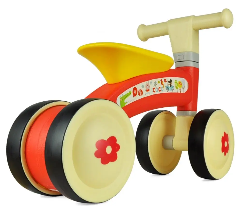 Bicicleta fara pedale Milly Mally Coco (Red/Yellow) - 2