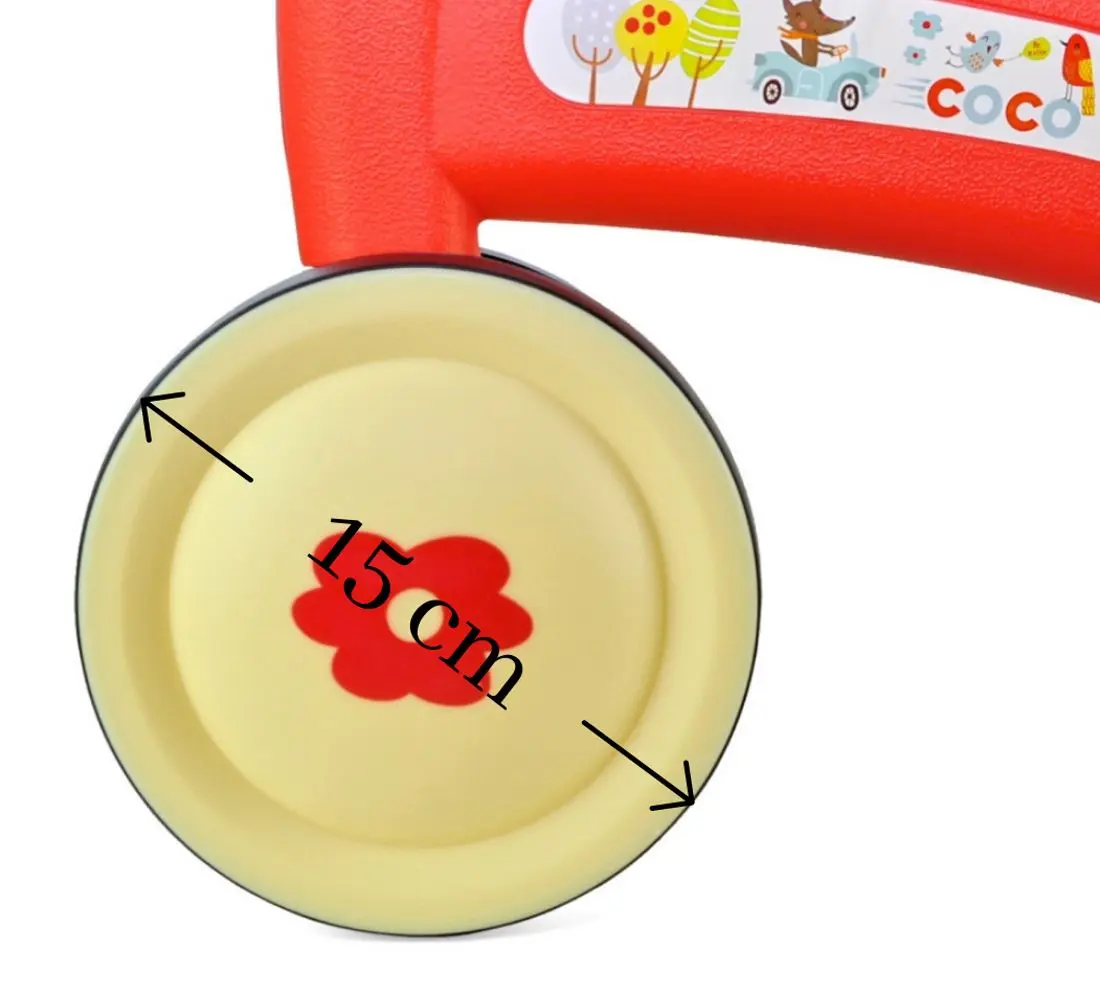 Bicicleta fara pedale Milly Mally Coco (Red/Yellow) - 5