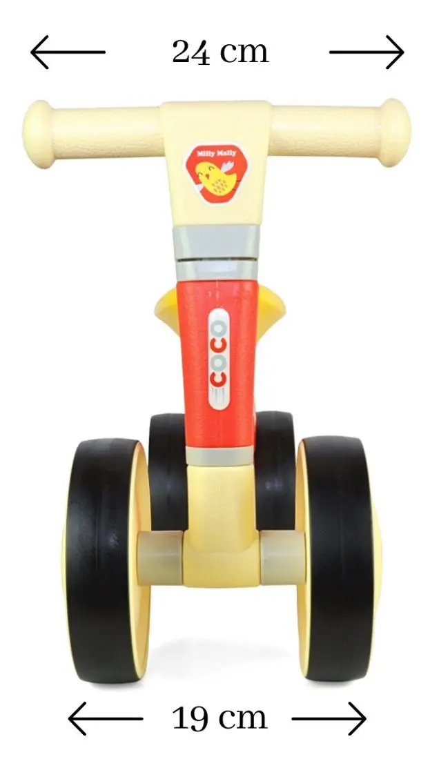 Bicicleta fara pedale Milly Mally Coco (Red/Yellow) - 6