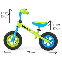 Bicicleta fara pedale Milly Mally Dragon Air (Green) Thumb