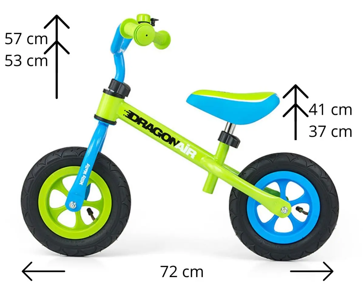 Bicicleta fara pedale Milly Mally Dragon Air (Green) - 2