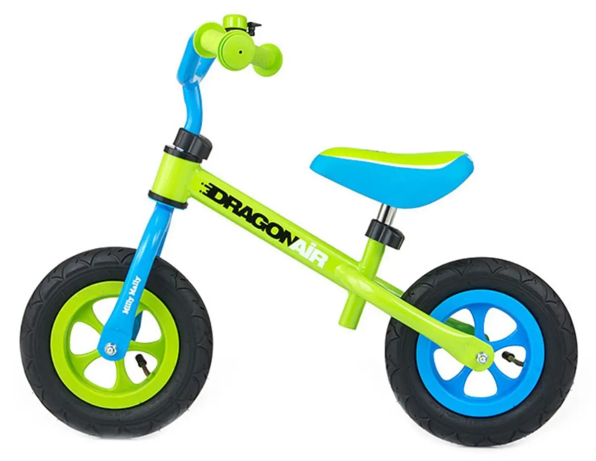 Bicicleta fara pedale Milly Mally Dragon Air (Green)