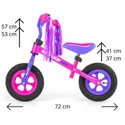 Bicicleta fara pedale Milly Mally Dragon Air (Pink) Thumb