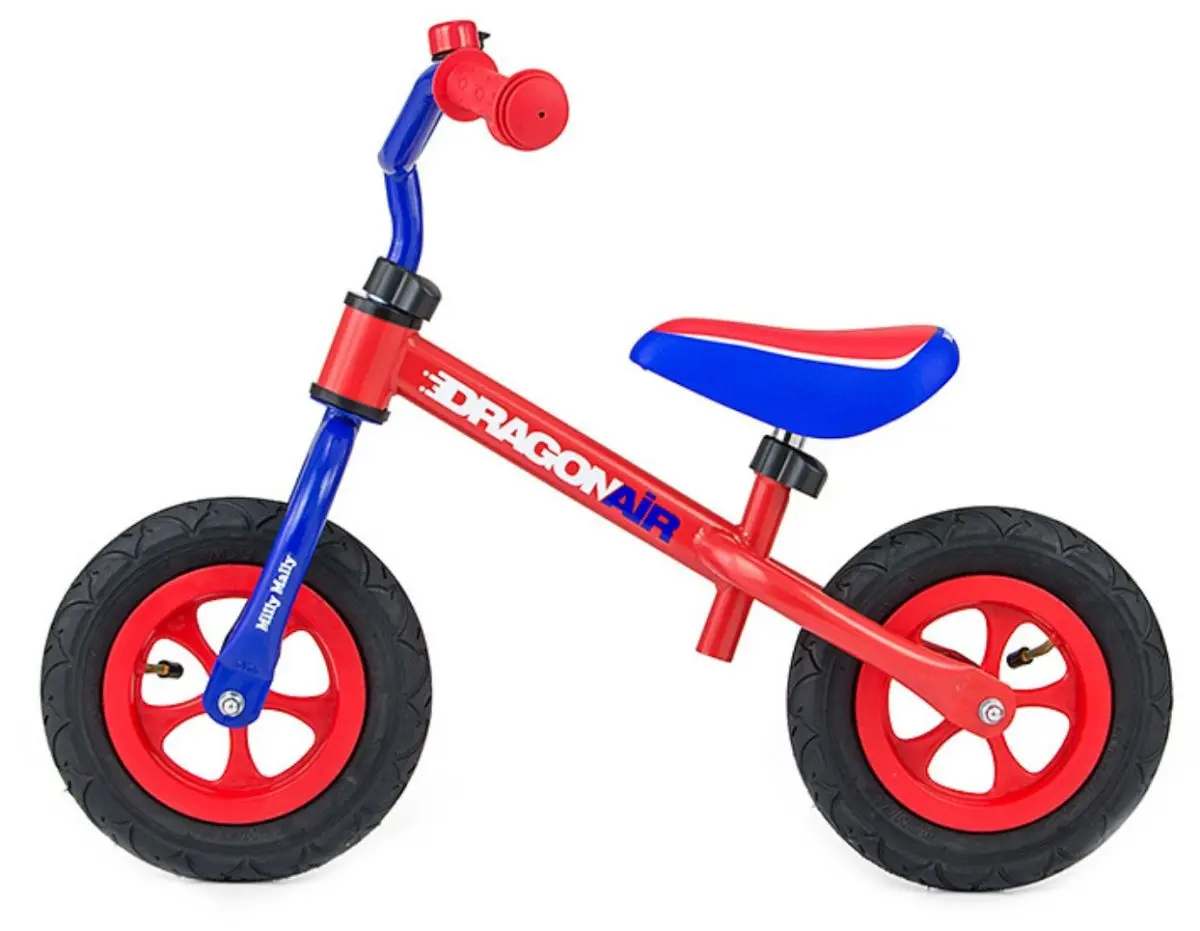 Bicicleta fara pedale Milly Mally Dragon Air (Red/Blue)