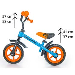 Bicicleta fara pedale Milly Mally Dragon (Blue/Orange) Thumb