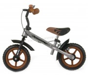 Bicicleta fara pedale Milly Mally Dragon Classic cu frana (Silver/Brown)